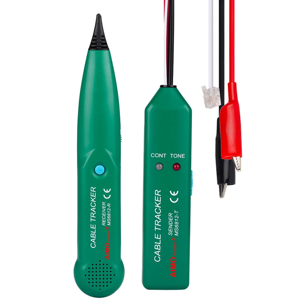 1 قطعة جديد 6F22 (9 V) الهاتف الهاتف سلك شبكة الكابل فاحص خط المقتفي ل ايمو MS6812 (MS6812-T و MS6812-R) الجملة