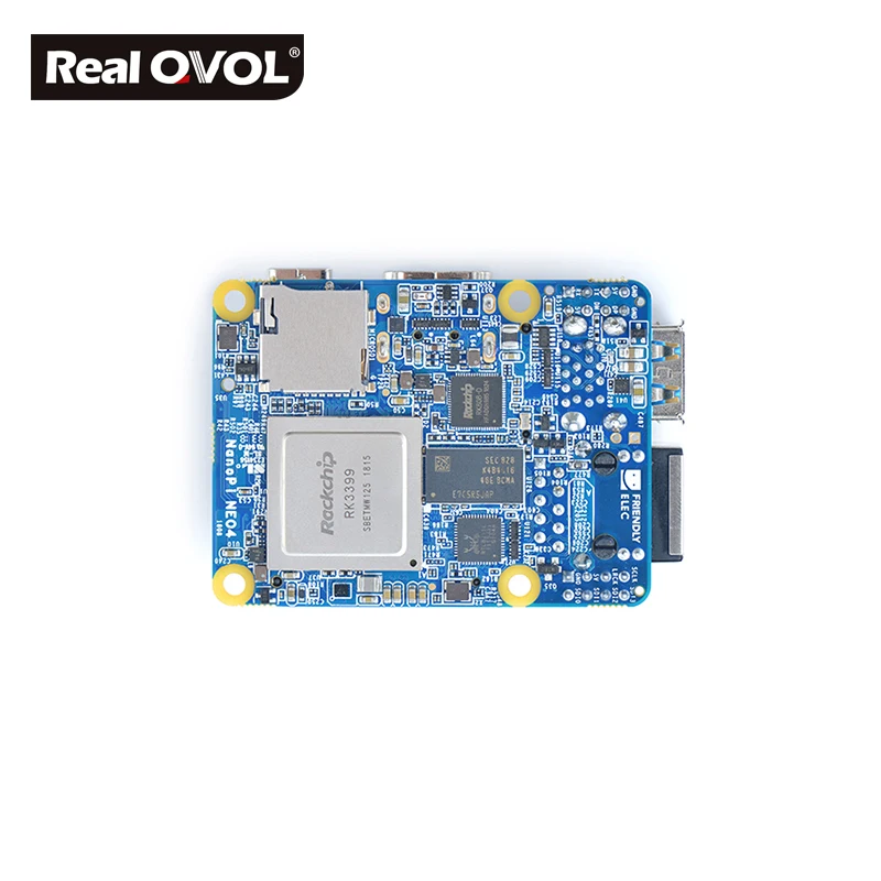  RealQvol FriendlyARM NanoPi NEO4 1GB DDR3 Rockchip RK3399 a bordo un Wi-Fi/BTmodule apoya Android E