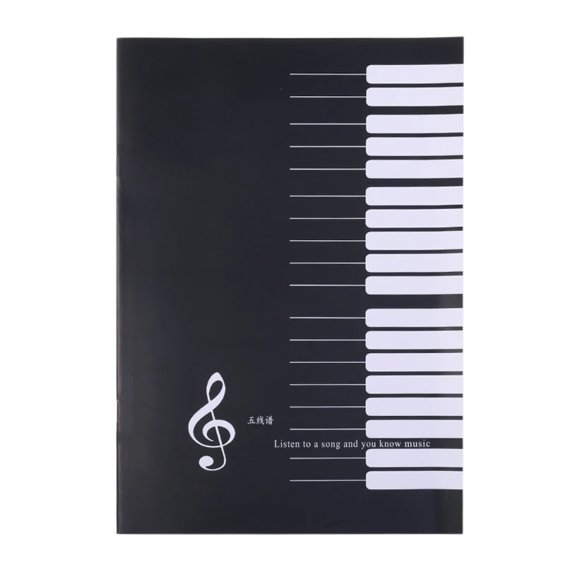 18 листов музыкальная практика ноутбук фортепиано скрипка Универсальный пятилинейный спектр музыкального листа