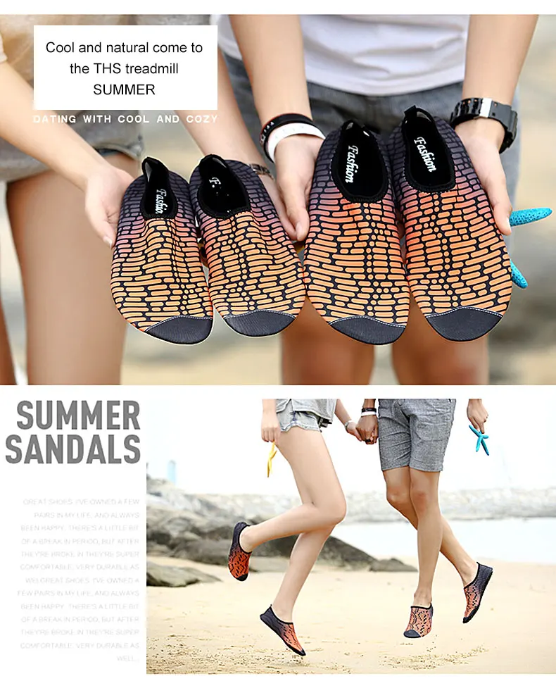 1 (40)Woman Barefoot Skin Sock Striped Shoes Beach Pool Water Socks GYM Aqua Beach Swim Slipper On Surf Aqua Wade Shoes