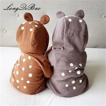 

Ins explosion children's clothing Europe and America hooded long-sleeved baby clothes romper jumpsuit