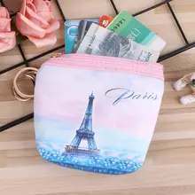 THINKTHENDO модные женские туфли для девочек с принтом Изменить Портмоне на молнии бумажник сумка держатель для ключей Для женщин девушка кошелек держатель для карт