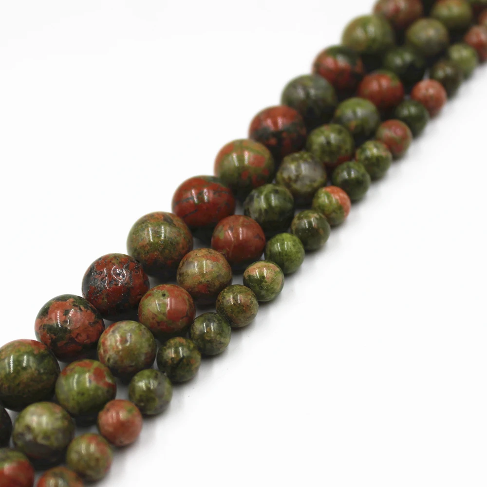 

Flower Greenstone Natural stone Round Loose Stone Beads Gemstone DIY making Clothes accessory Jewelry fittings