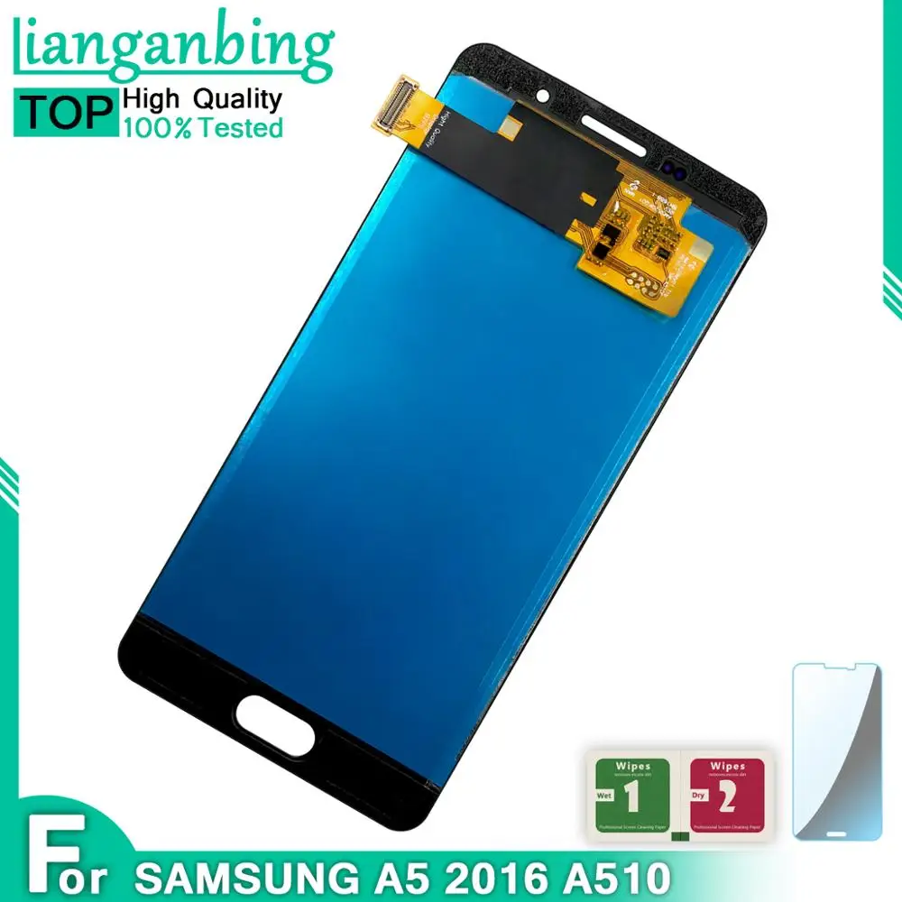 

100% Tested Working LCDS For A5 2016 A510 A510FD A510F A510M LCD Display Touch Screen Digitizer Assembly Free shipping