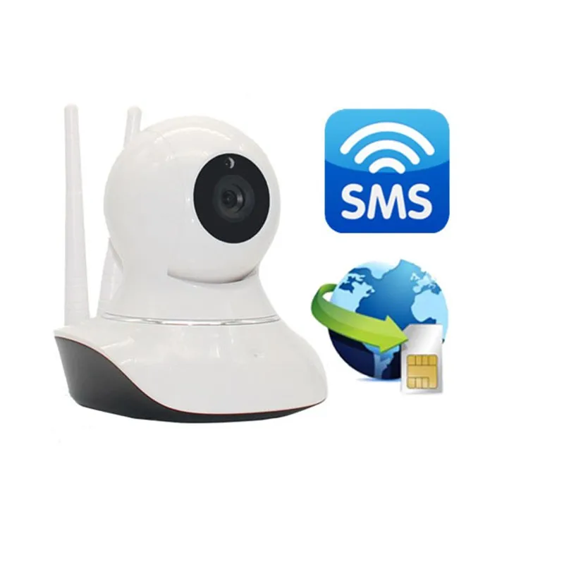 P2P 720 P HD GSM Камера IP Камера Wi-Fi Беспроводной Мини монитор камеры CCTV безопасности SMS сигнализация GSM Системы тревожная кнопка W12E