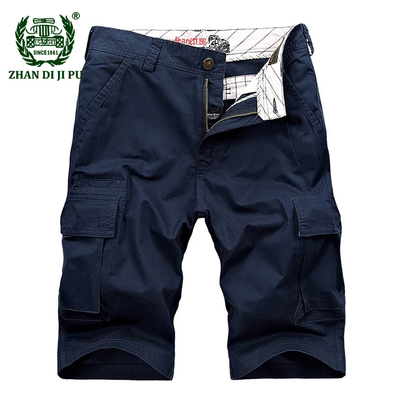 Большие размеры 30-44, лето, мужские военные повседневные брендовые шорты, хлопок, afs jeep, армейский зеленый цвет, мужские брюки-карго цвета хаки, рабочие синие брюки