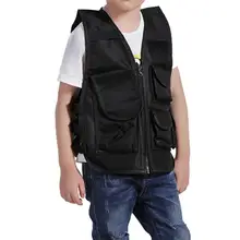 Военный фанат открытый детский жилет трехуровневая тренировочная безрукавка камуфляжная одежда