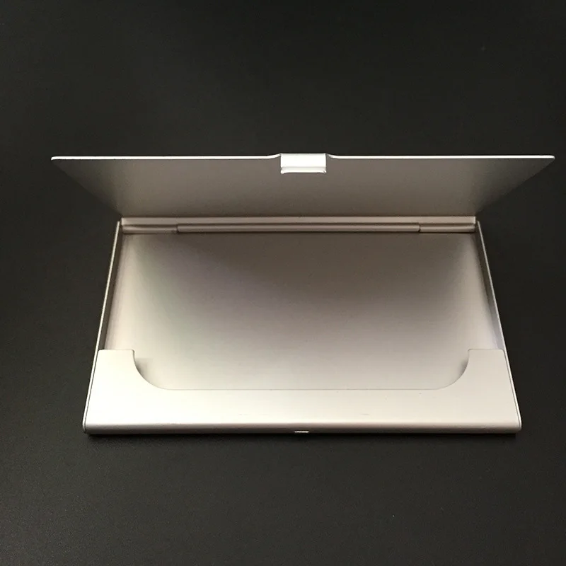 

New Creative Business Card Case Stainless Steel Aluminum Holder Metal Box Cover Credit Business Card Wallet Card Holder