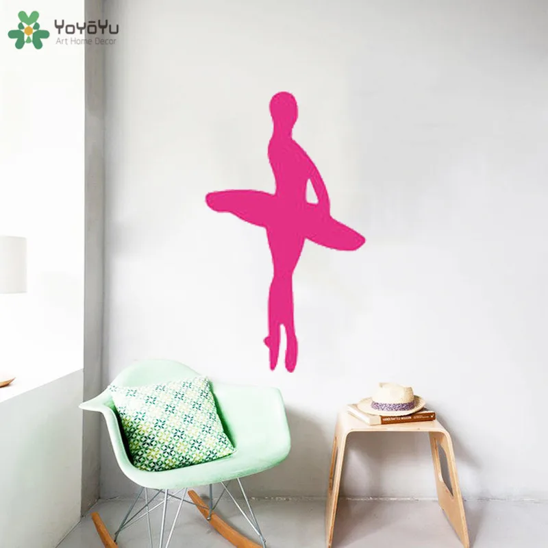 YOYOYU Wall Decal Special Design Creative Ballet Dancer Room Stickers Girls Dancing Club Art Mural Interior Decor PVC CT796 | Дом и сад