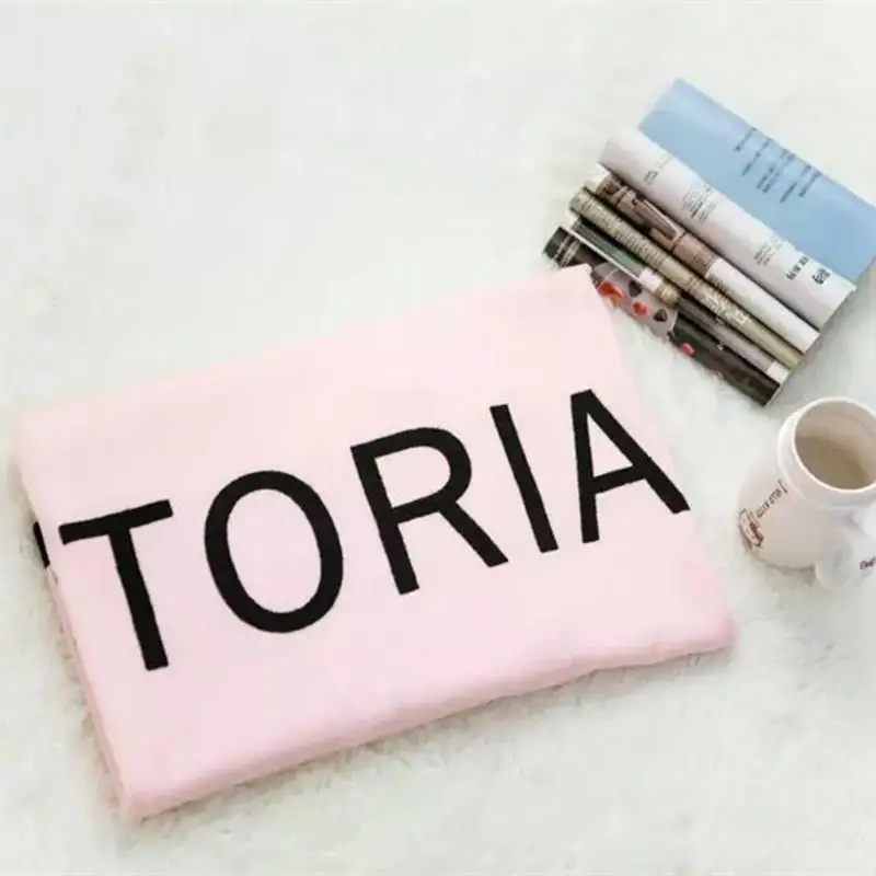 Microfiber Full Polyester Rectangular Bath Towel Letter Printing Sleek Minimalist Can Be Used For Beach Towel Outdoor Mat SH02#