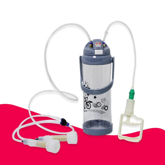 Cow Milking Machine Portable Electric Impulse Milker Double Teats