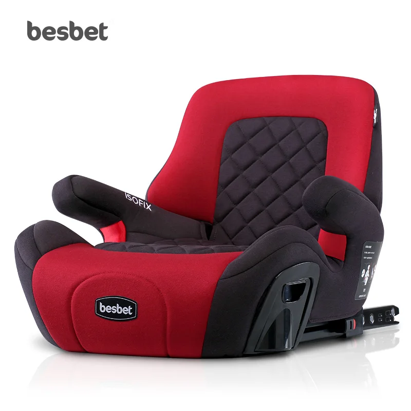 Besbet Детские BoosterPad 3-12 лет портативный автомобиль с простым SafetySeat ISOFIX интерфейс - Цвет: red