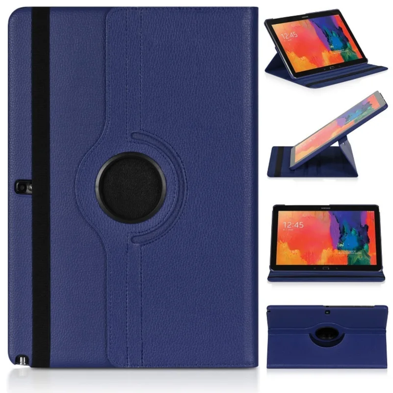 

360 Rotating Case for Samsung Galaxy Note 10.1 2012 Version Flip Holder Stand PU Leather Cover GT-N8000 N8010 N8020 Tablet Cases