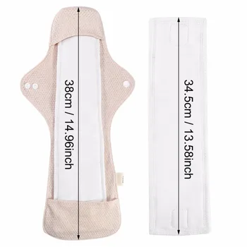 

Washable Reusable Feminine Hygiene Menstrual Pads Sanitary Pads Organic Cotton Material Lady Cloth Pad Panty with Two Inner Pads