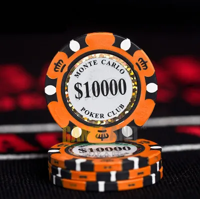 Керамика покерные фишки 14 г Декодер каналов кабельного телевидения глиняные монеты казино 40 мм фишки для покера развлечений доллар монеты 3 шт./упак - Цвет: 10000