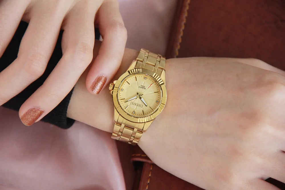 Бренд CHENXI роскошные женские золотые часы Водонепроницаемый элегантная дама Бизнес часы минимализм Повседневное Кварцевые женские