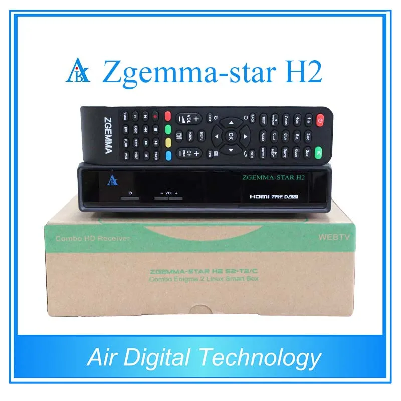 

2pcs Zgemma-star H2 digital satellite receiver set top box combo tuner with DVB-S2+DVB-T2/C