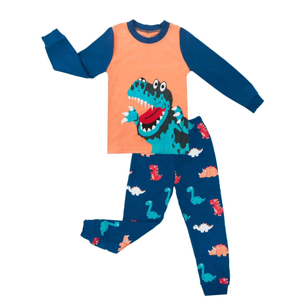 Dinosaur Pajamas For Boys Kids Animal Sleepwear Children Homewear