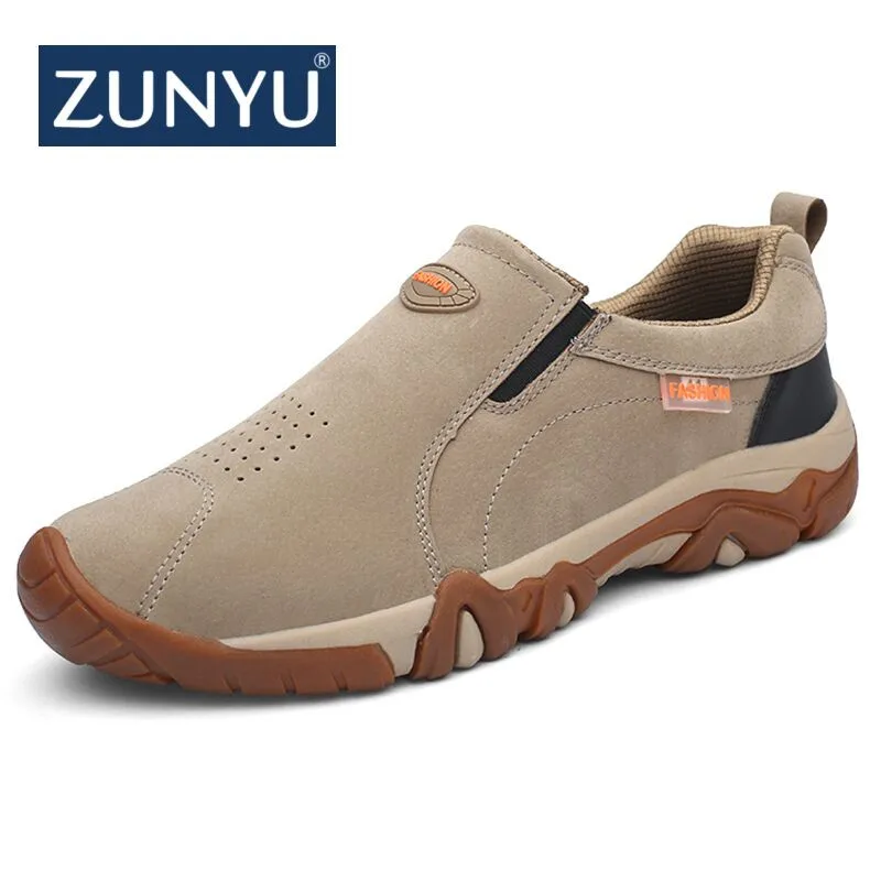 ZUNYU 2018 جديد الخريف الذكور أحذية الكبار تنفس جلد الذكور المتسكعون خارج غير زلة المطاط وحيد أحذية رياضية الرجال حذاء كاجوال ZUNYU 2018 جديد الخريف الذكور أحذية الكبار تنفس جلد الذكور المتسكعون خارج غير زلة المطاط وحيد أحذية رياضية الرجال حذاء كاجوال