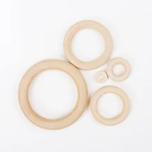 15 размер круглое кольцо из натурального дерева сделай сам для деревянного кольца для детей, прорезывания зубов, деревянные украшения, выбор