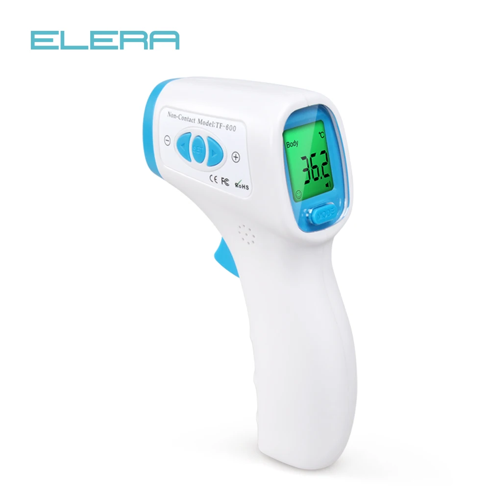 

ELERA Multifunction Digital Non Contact Digital Infrared Thermometer Baby Adult Forehead Body Temperature Monitor CE Approved