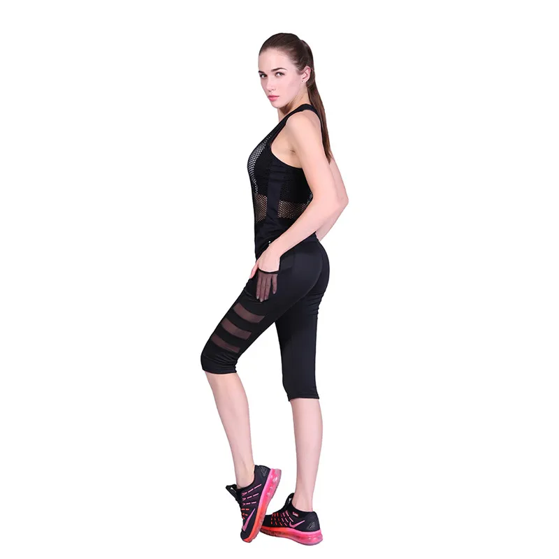 Bigsweety Women Pants Leggings Fashion Design Mesh Patchwork Leggings