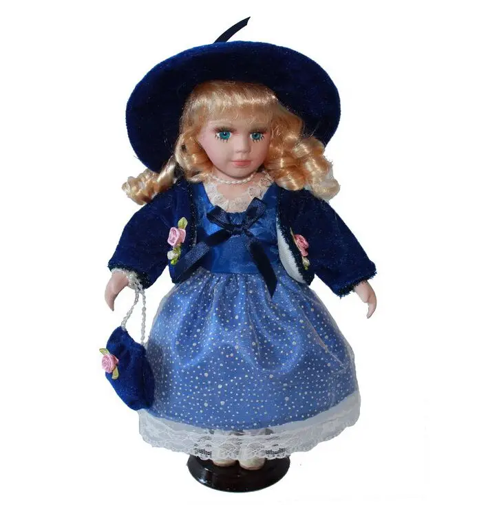 

30cm Court Victorian style porcelain doll simulation ceramic dolls, European, simulation doll Christmas gifts