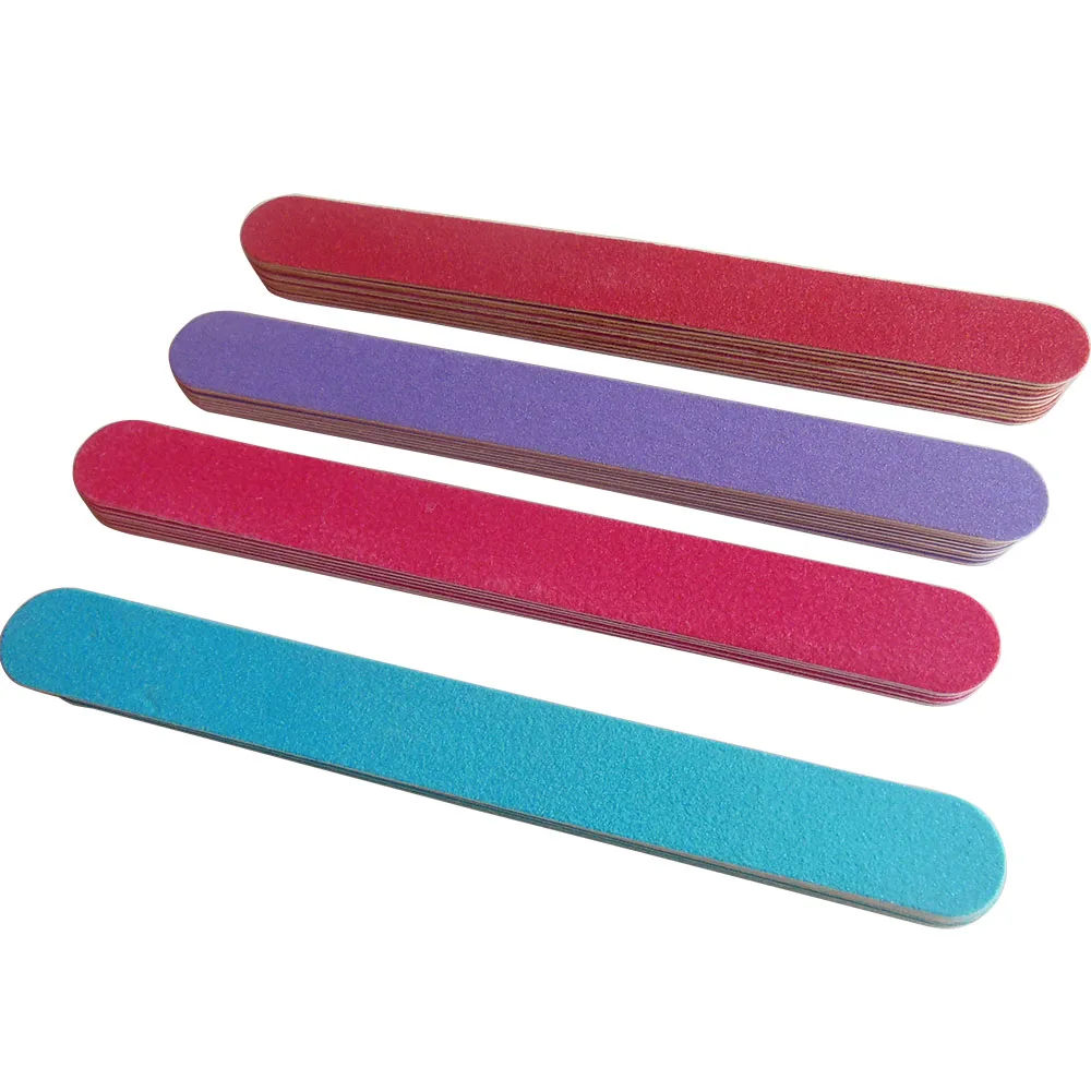 40 pcs mixed colour nail file nail wood emery boards thin nail file