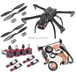 FPV X500 500 мм Quadcopter кадров Комплект + 2212 двигатель + 30A ESC/Naza М Lite рейса плате контроллера w/ГУП светодио дный M8N gps