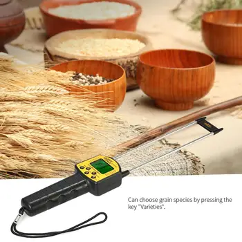 

Handheld Corn Wheat Bean LCD Digital Grain Moisture Meter Hygrometer with Probe
