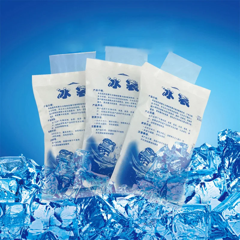 10 pz/lotto Riutilizzabile Gel Sacchetto di Ghiaccio Impacco di Ghiaccio per il Cibo Isolati Freddo Secco, Fresco, Cibo Sacchetto di Ghiaccio