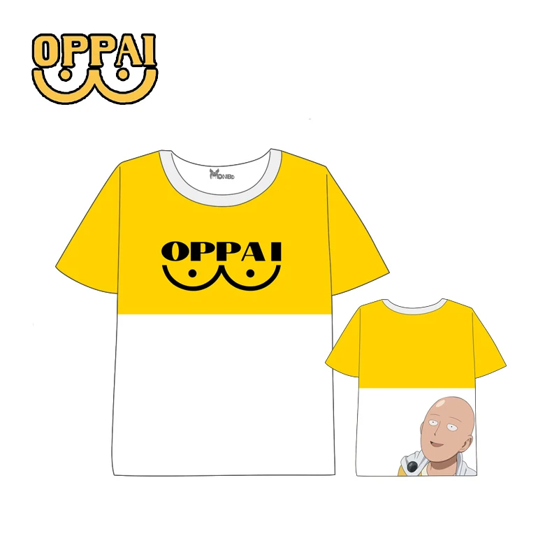 Горячая Новинка Аниме ONE PUNCH MAN футболка для мужчин и женщин с коротким рукавом