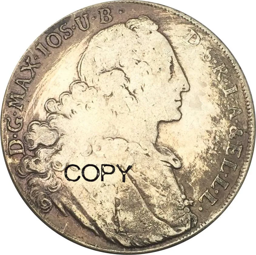 Немецкие Штаты электорат Бавария 1 Thaler Maximilian III Joseph 1764 Мельхиор посеребренные