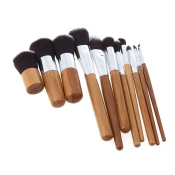 

Professional 11pcs/6pcs Bamboo Makeup Brushes Set Foundation Powder Blush Eyebrow Eyeliner Eye Shadow Cosmetic Brush Kit Tools