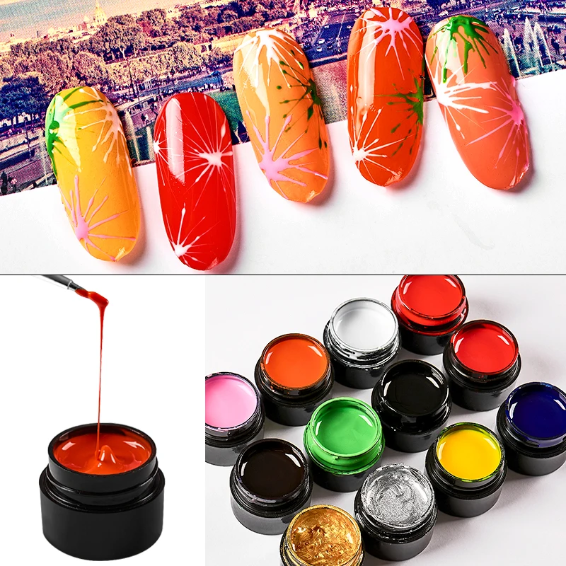 

T-TIAO CLUB 5ml Wire Drawing Nail Gel Lacquer 5ml Creative Painting Gel Varnish DIY UV Gel Polish For Nail Art Decorations