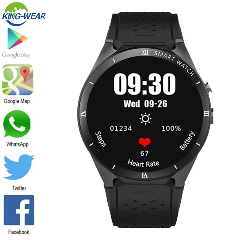 

KW88 Pro smart watch ram 1GB + ROM 16GB support Bluetooth4.0 WiFi/3G/GPS OS Android 7.0 2.0MP CAMEARA Fitness Tracker Heart Rate