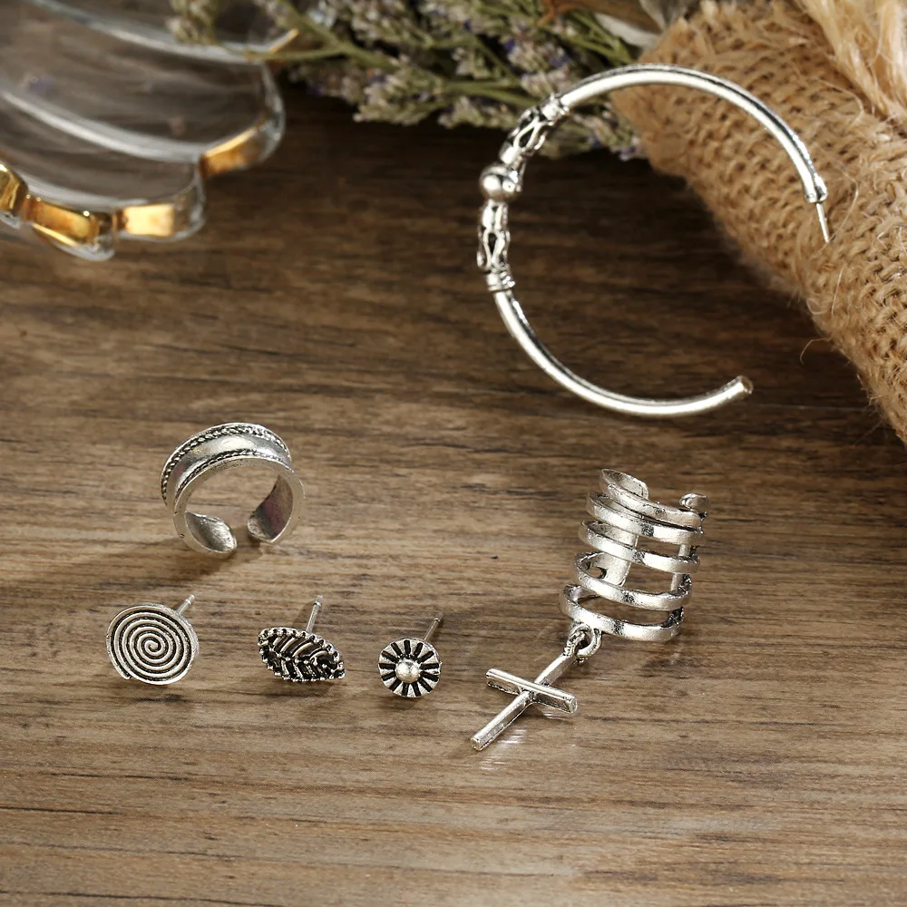 Женские серьги гвоздики с подвесками в виде цветов и листьев|stud earrings|earrings womenleaf stud