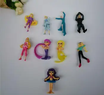 

50PCS/lote Lovely cute cartoon fashion girl assembly model 6cm,Girls favorate toys kids toys,birthday gift for daughter