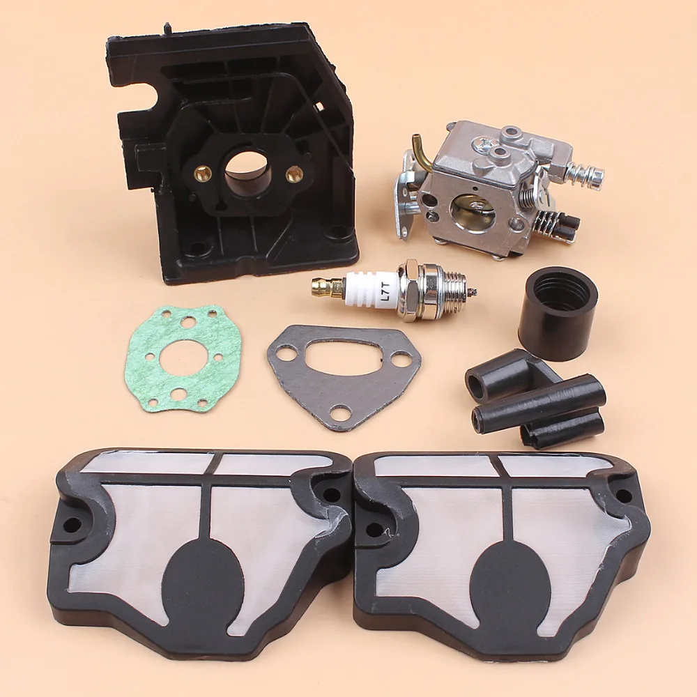 

Carburetor Carb Adaptor Air Filter Intake Manifold Gasket Kit For HUSQVARNA 142 136 141 137 36 41 Chainsaw Chain Saw Spare Parts