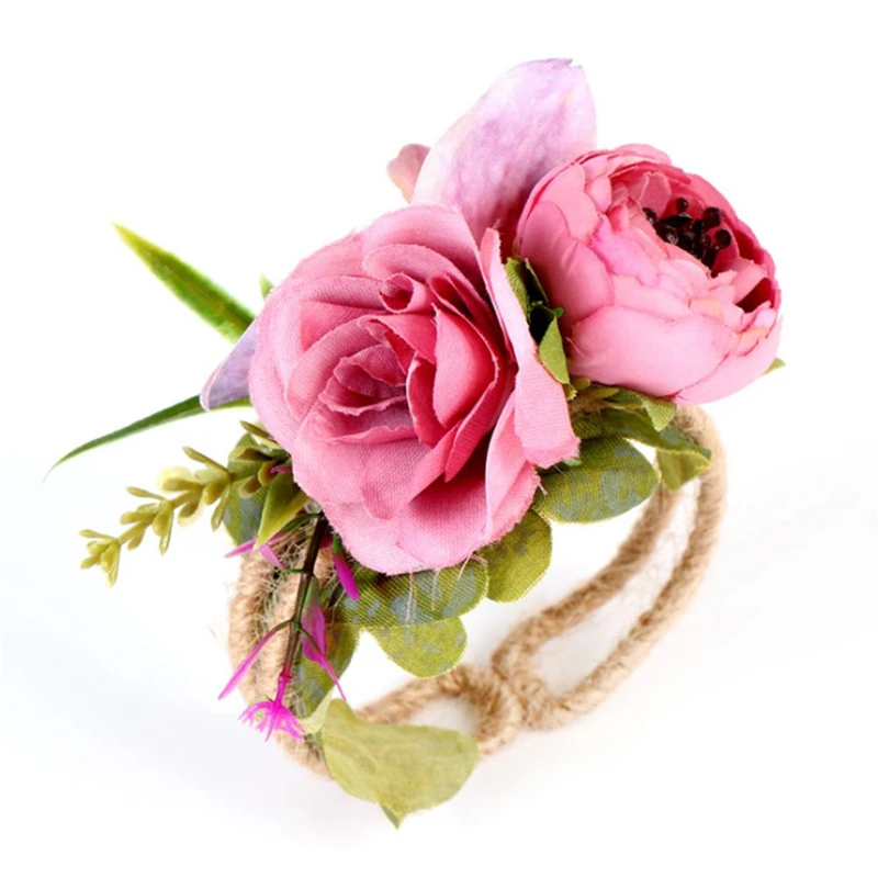 

Bride Bridesmaid Wreath Romantic Aesthetic Headwear Decoration Head Flower Hair Accessories Bracelet Wrist