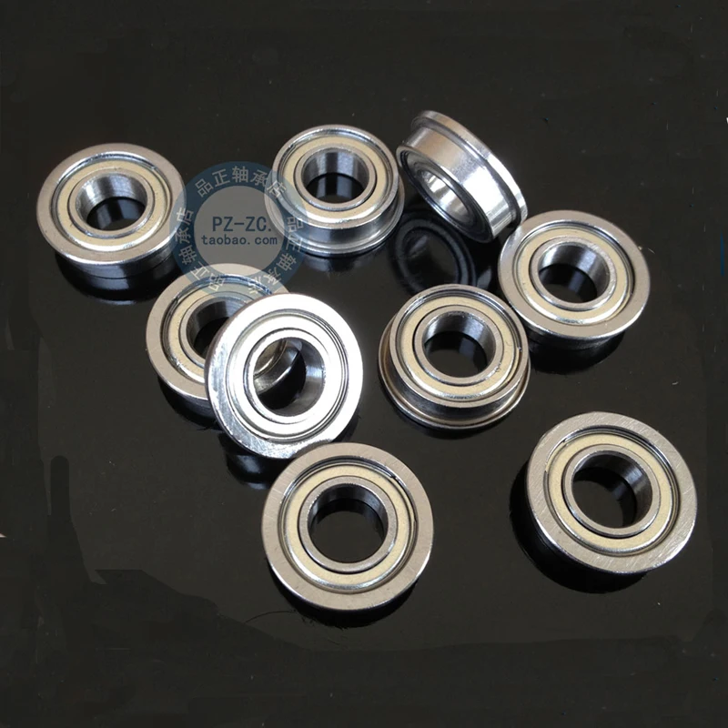 10Pcs/lot MF74ZZ Small Bearings Metal Bearing Wheels Flanged Cup