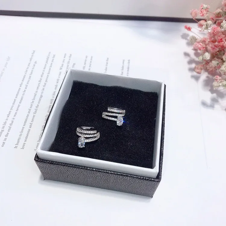 simple earrings  925 silver Hypoallergenic fadeless alloy fashion jewelry clip earrings for women girl gift