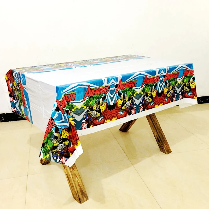 

180cm Waterproof oilproof plastic tablecloth Variety Cartoon anime decorative tablecloth kids Birthday party Decoration Supplies