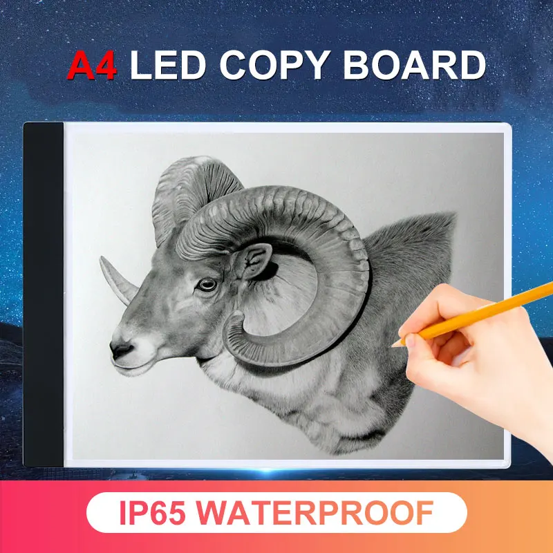 

A4 Digital Drawing Tablet Graphic LED Light Box art Tracing Copy Board Painting Writing Table Stepless Dimming