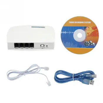 

2-Channel USB Telephone Landline Recorder Voice Activated Phone Logger Monitor