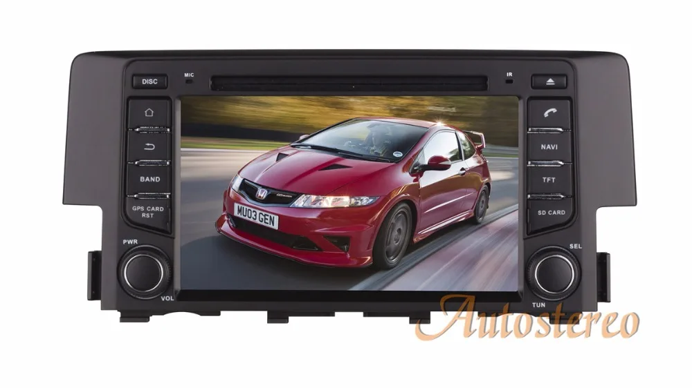 

Car CD DVD player Android quad core auto GPS navigation for Honda Civic 2016 2017 radio mirror link mp3 video player headunit