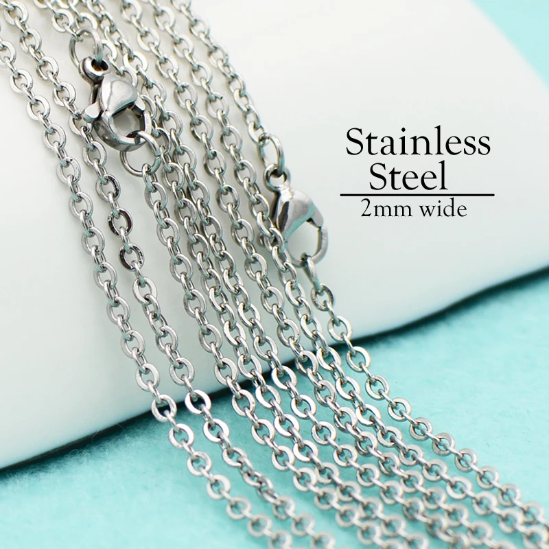 50 Pcs x Stainless Steel Necklace Chain 