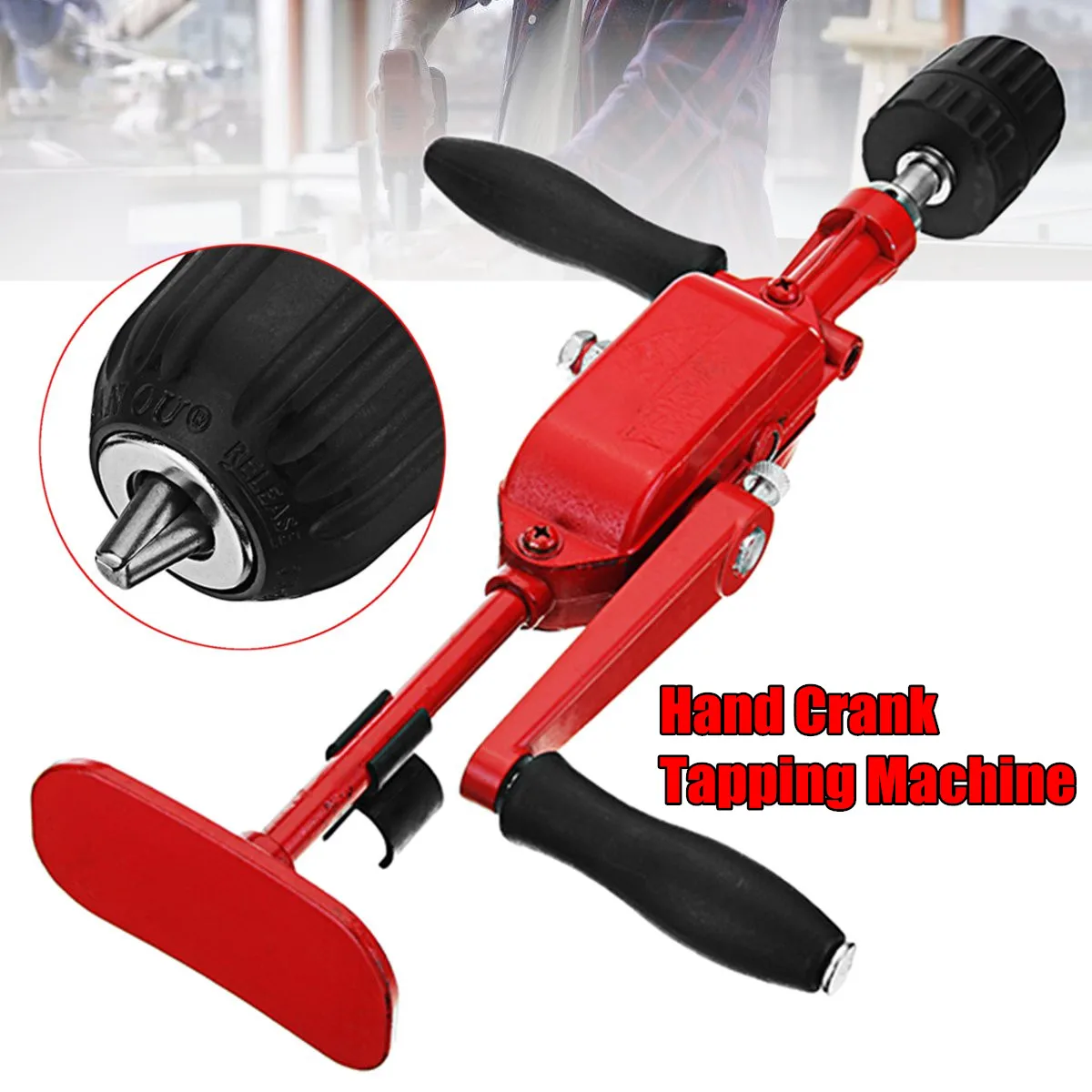 

0.8-10mm Two Gear Hand Drill Stainless Steel Automatic Miniature Hand Crank Tapping Machine