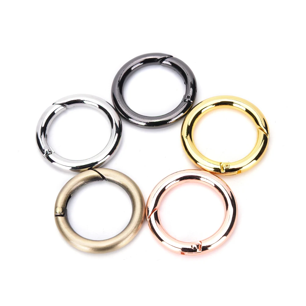 

1Pc Spring O Ring,bag Hook,Round Carabiner Snap Clip Trigger Spring Keyring Buckle,O Ring For Bags,DIY Bag Accessories 28mm