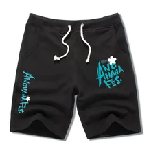 Новые летние шорты для девочек, комплект с рисунком из аниме шорты анохана длиной до колен шорты Пляжные шорты для мальчиков и девочек